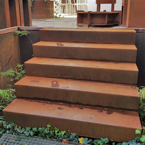 Corten Steel Garden Steps Landscape Stairs Corten Steel Garden Steps