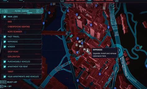 All Ripperdoc Locations And Cyberware Cyberpunk 2077