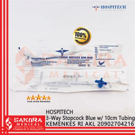 Jual Hospitech Stop Cock 3 Way With 10 Cm Tubing Kota Bandung Toko