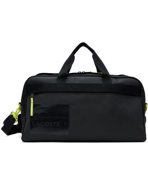 Lacoste Weekend Duffle Bag In Black For Men Lyst