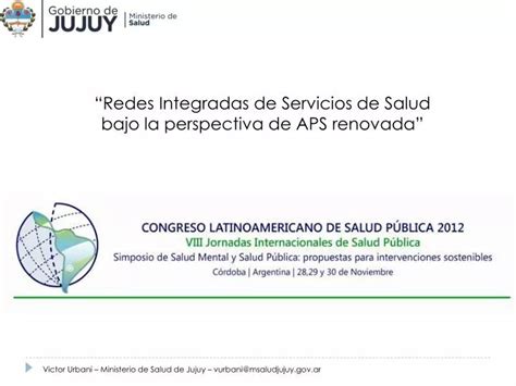 Ppt “redes Integradas De Servicios De Salud Bajo La Perspectiva De