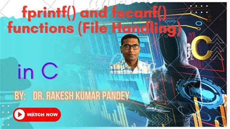Fscanf And Fprintf Functions In C YouTube