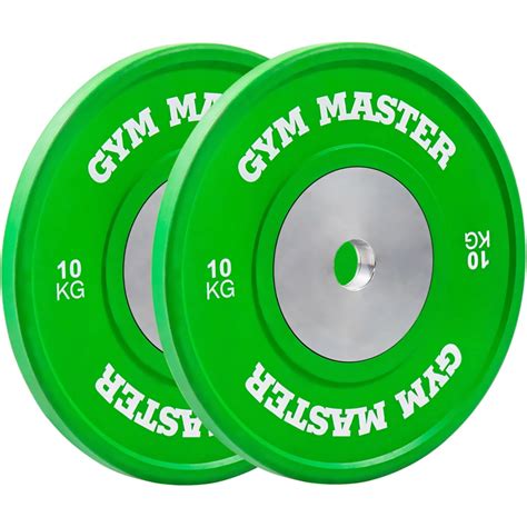 Gym Master Pair Of Competition Olympic Rubber Bumper Plates