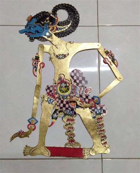 Jual Wayang Kulit Sapi Asli Antasena Ontoseno Alusan Ukuran Standar