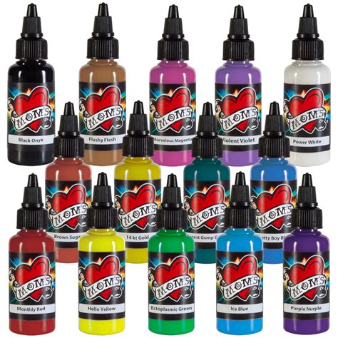 Moms Primary Color Kit 1 Millennium Tattoo Ink Set 5oz Ebay