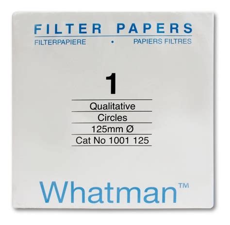 PAPEL FILTRO 1 CIRULOS CUALITATIVOS 90MM WHATMAN Quimica Master Lab