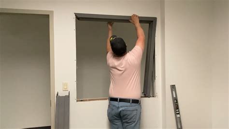 How To Install A Knock Down Hollow Metal Window Frame Youtube