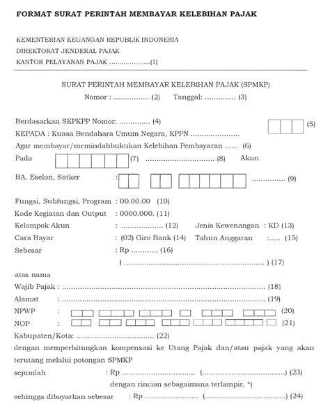 Format Surat Permohonan Restitusi Ppn Delinewstv