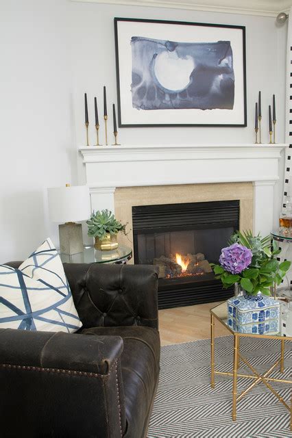 Fireplace Revamp Where Vintage Meets Modern Eclectic Living Room