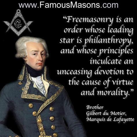 Brother Marquis De Lafayette Famous Freemasons Freemason Freemason