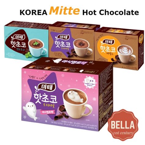 Mitte Hot Choco Chocolate Drink Korean Tea Marshmallow Mint Choco White Tiramisu Mild