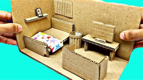 DIY MINIATURE CARDBOARD HOUSE DIY MINIATURE CARDBOARD DOLL HOUSE