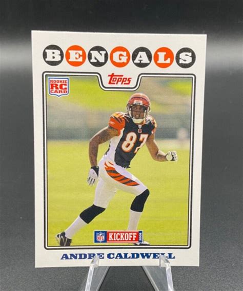 2008 Topps Rookie 205 Andre Caldwell Cincinnati Bengals Football