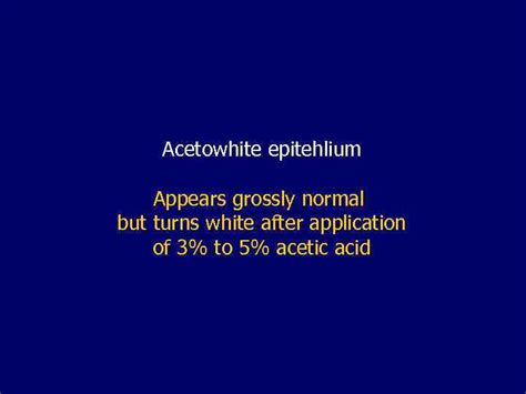 Colposcopy Acetic Acid Test 3 5 Acetic Acid