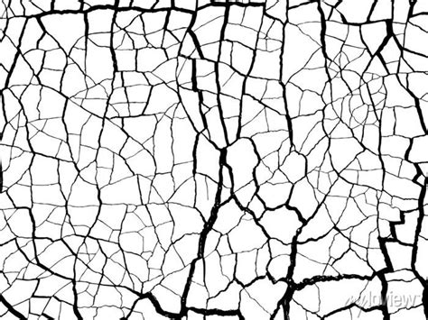 The Cracks Texture White And Black Vector Background Cracked Wall