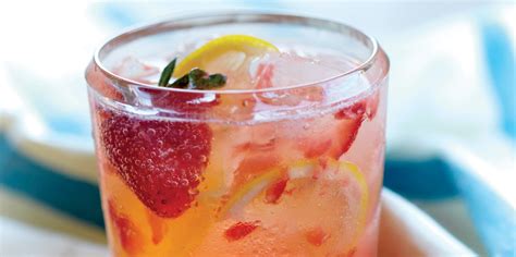 Spiked Strawberry Lemon Spritzer Recipe Self