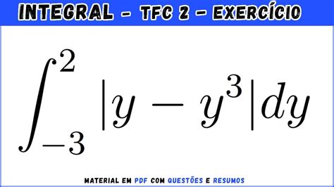 Exercícios De Integração Com Módulo Questão 9 Cálculo Integral