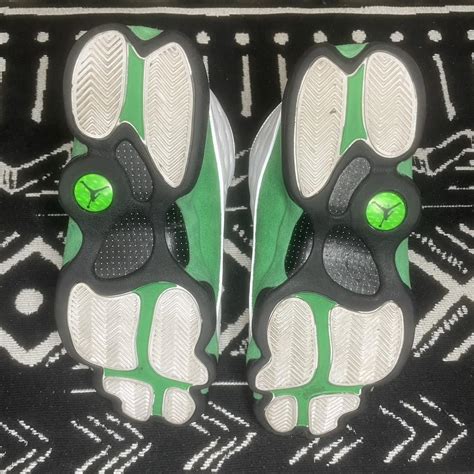 Jordan 13 lucky green Size 10 $125 Condition... - Depop