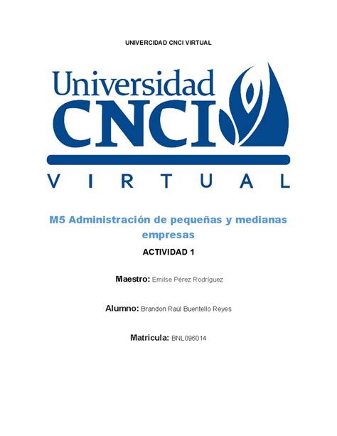 Formaci N De Emprendedores Act Univercidad Cnci Virtual M