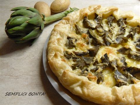 TORTA SALATA CON CARCIOFI E PATATE SEMPLICI BONTA