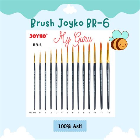 Jual PCS BRUSH KUAS CAT AIR LUKIS ACRYLIC JOYKO BR 6 Shopee Indonesia