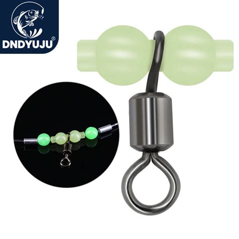 Dndyuju Pcs Fishing Barrel Rolling Swivels Luminous Gourd Fishing