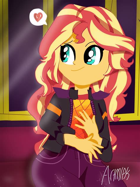 Safe Artist Artmlpk Sunset Shimmer Equestria Girls How