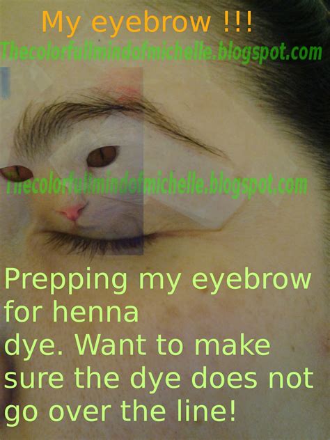 Mind of Michelle: How to: Dye eyebrows using Henna.