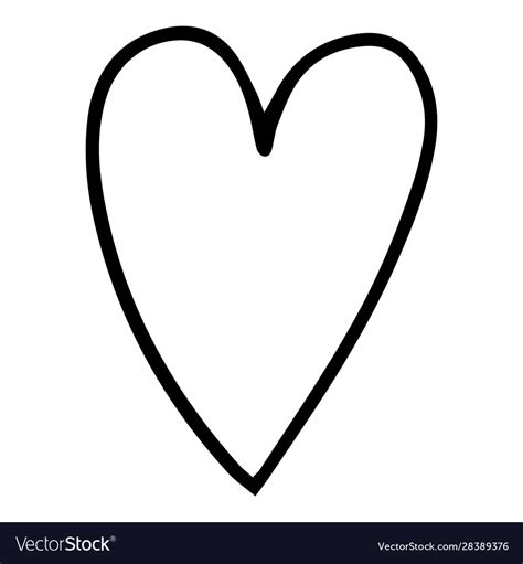 Doodle Heart Hand Drawn Style For Web Royalty Free Vector