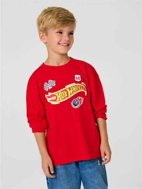 Koszulka Z D Ugimi R Kawami Hot Wheels Kolor Czerwony Sinsay Fc X