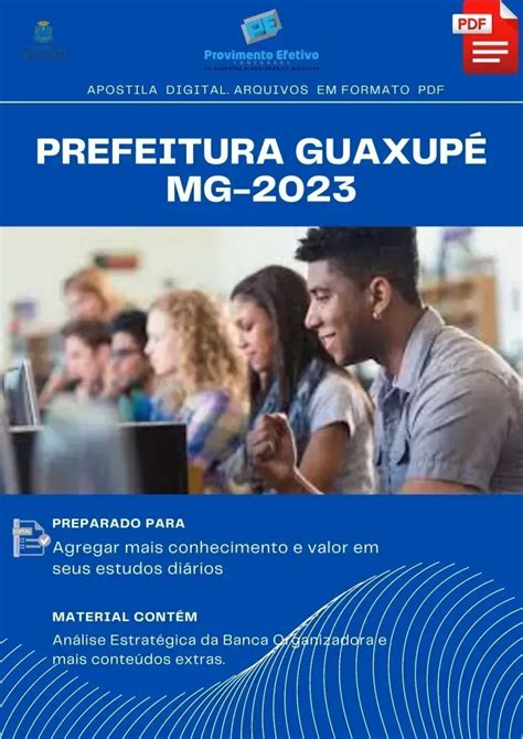 Provimento Efetivo Concursos Apostila Prefeitura Guaxup Mg