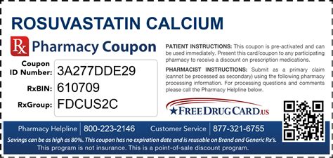 Rosuvastatin Calcium Coupon - Free Prescription Savings at Pharmacies ...