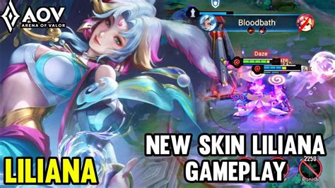 Aov New Skin Liliana Gameplay Arena Of Valor Li Nqu Nmobile Rov Cot