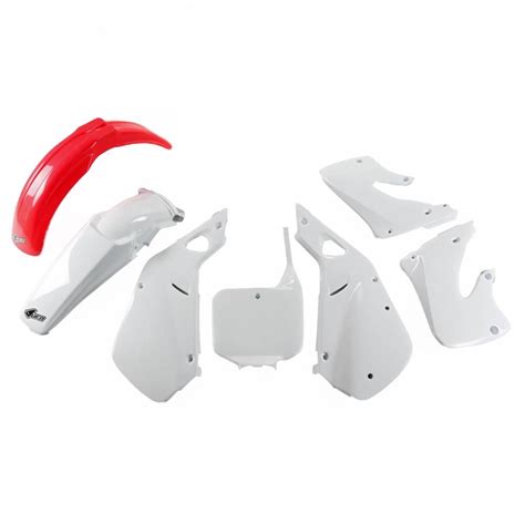 Kit Plastique Ufo Honda Cr R Rouge Blanc Couleur Origine