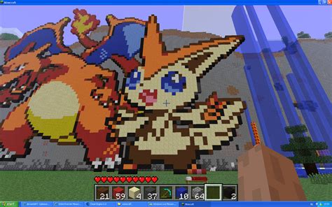 Victini On Minecraft By Miccopicco On Deviantart