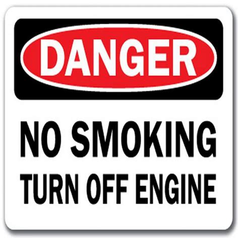 Signmission 10 X 14 In Osha Safety Danger Sign No Smoking Turn Off