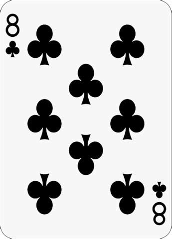 Math Clip Art Playing Card The 8 Of Clubs Media4Math