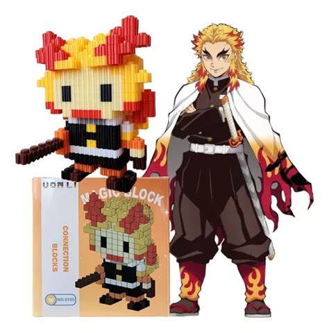 Bloques Armables 3d De La Serie Demon Slayer Kyojuro Rengoku Cuotas