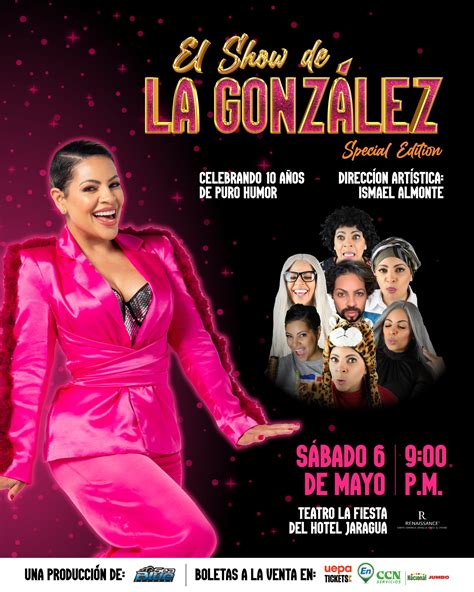 “el Show De La González Special Edition” Se Estrenará En El Jaragua El 6 De Mayo El Nuevo