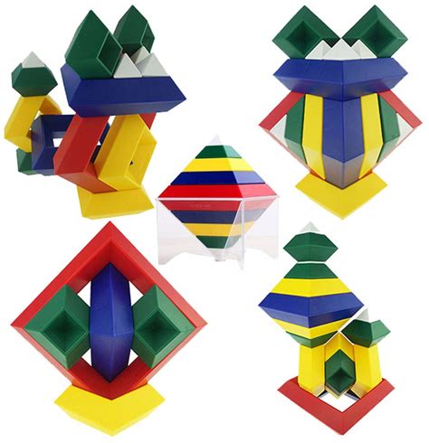 Buy Pyramid Stacking Toy Building Blocks 3d Puzzle Brain Teasers For