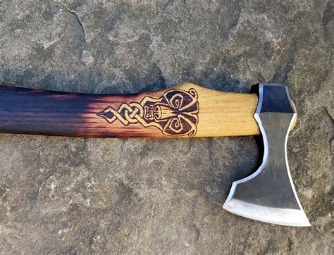 Viking Bearded Battle Axe Hand Forged Hatchet Celtic Norse Etsy