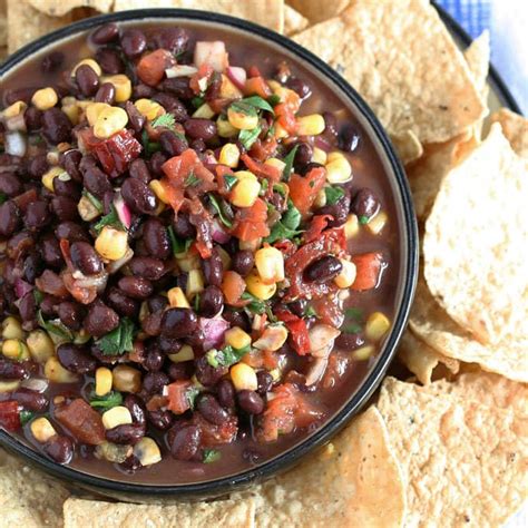 No Cook Corn Black Bean Salsa The Thirsty Feast By Honey And Birch