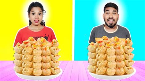 Gol Gappa Challenge Pani Puri Eating Challenge Challenge Game Csk Villa Youtube