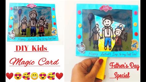 Kids Card Makingmagic Cardtorch Cardfathers Day Special Cardhow To