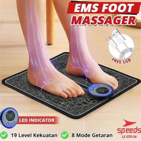 Jual SPEEDS EMS Foot Massage Mat Pijat Kaki EMS Pad Mat Alat Pijat Kaki