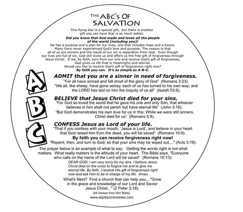 Printable Abc Of Salvation