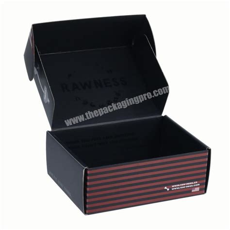 2019 Black CMYK Corrugated Custom Cardboard Shipping Box For Dumbbell