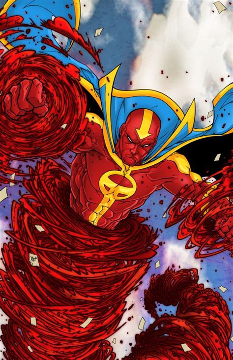 Red Tornado P1 Colored By Rcarter On Deviantart Dc Comics Characters