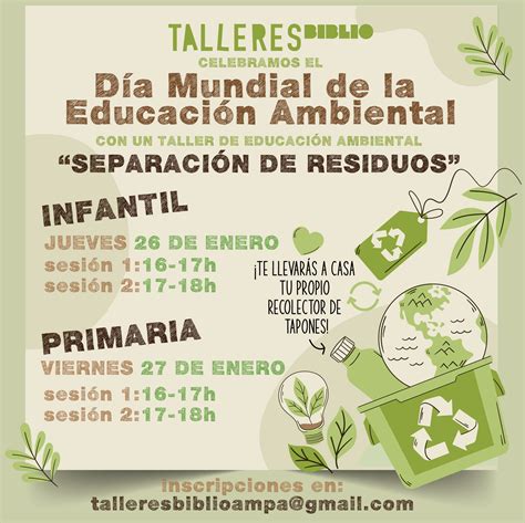 Feliz D A Mundial De La Educaci N Ambiental Ampa Escuelas Aguirre