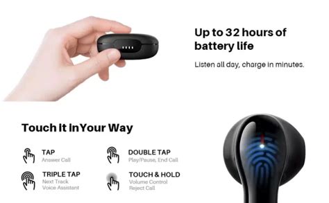 Tribit Flybuds C2 Qualcomm QCC3040 True Wireless Bluetooth Earbuds